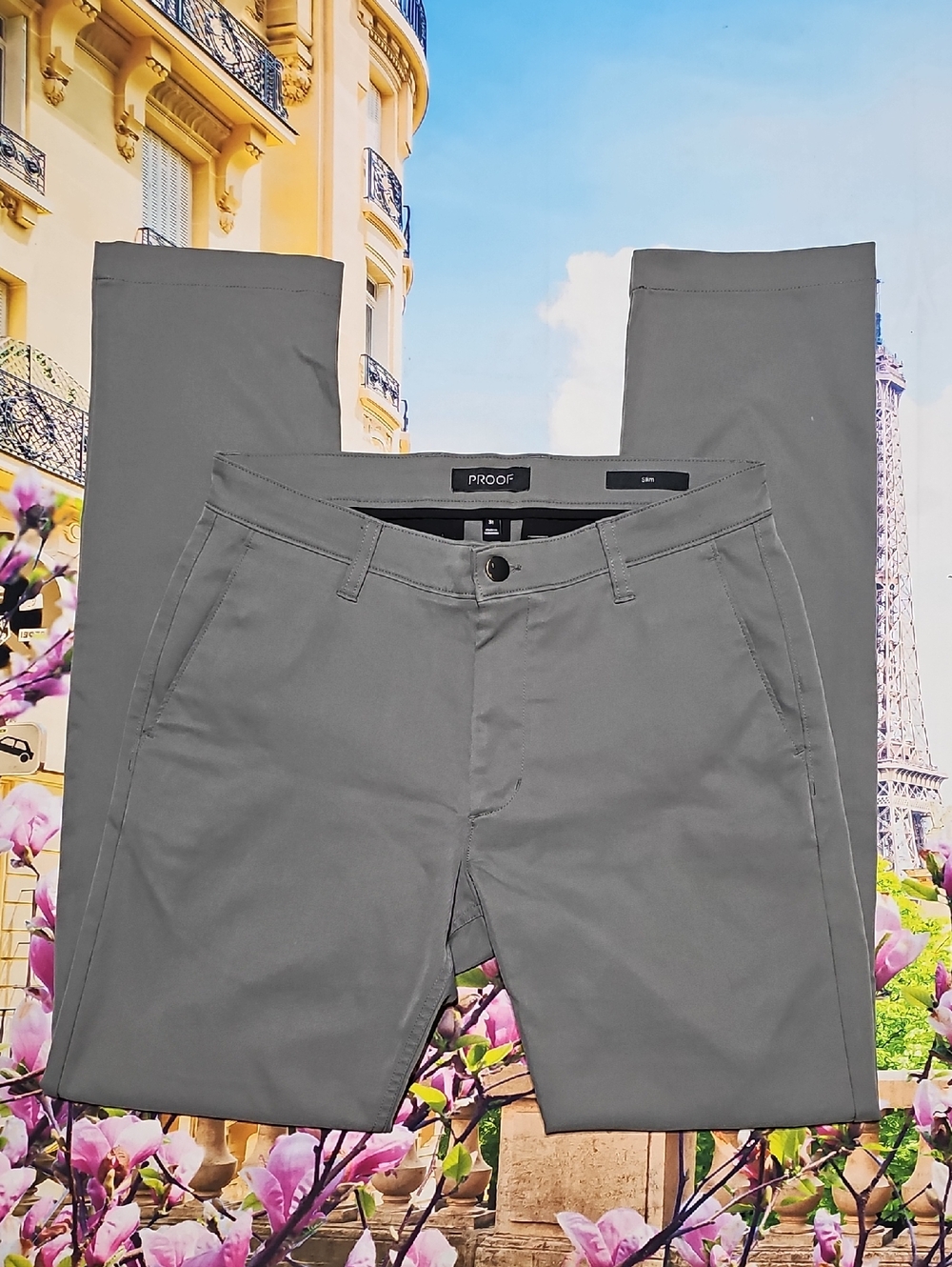 Proof Slim Fit Men's Gray Pants Size 31